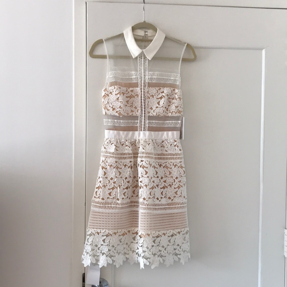 Self-Portrait white dress size 4
